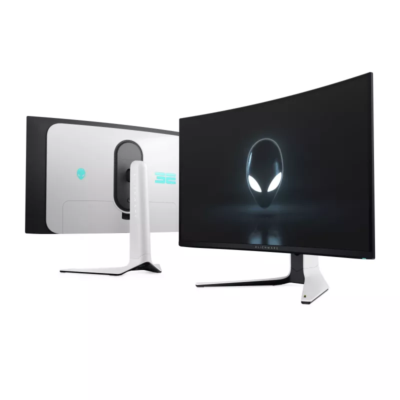 Alienware AW3225QF Computer-Monitor 81,3 cm (32 Zoll) 3840 x 2160 Pixel 4K Ultra HD QD-OLED Schwarz, Weiß