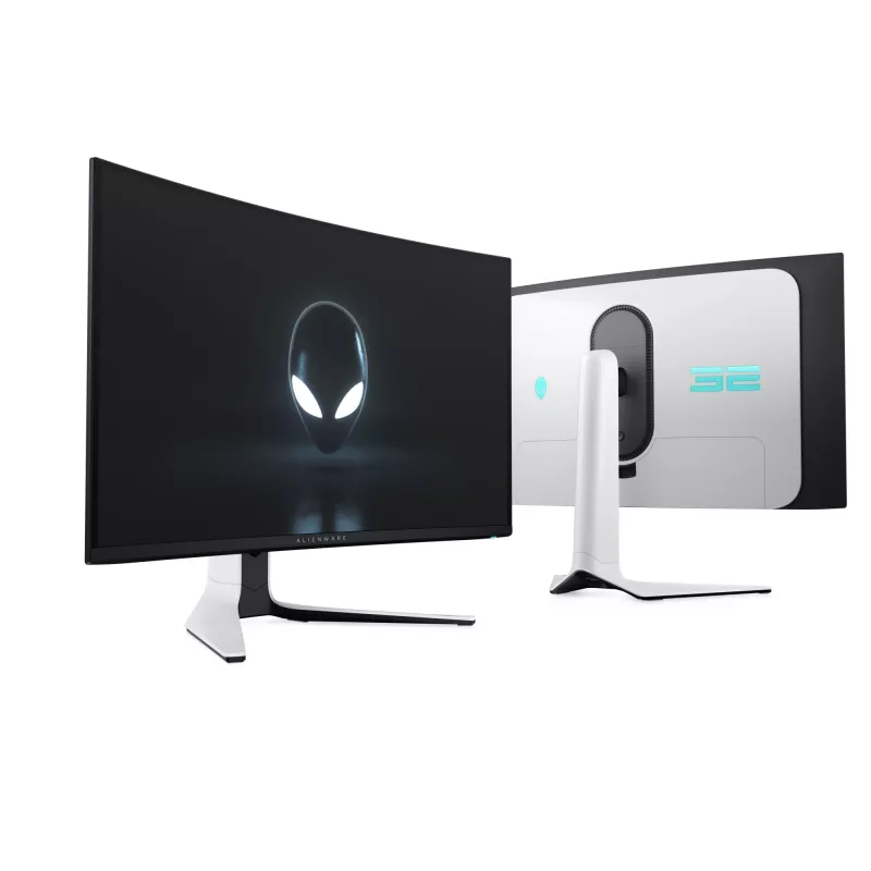 Alienware AW3225QF Computer-Monitor 81,3 cm (32 Zoll) 3840 x 2160 Pixel 4K Ultra HD QD-OLED Schwarz, Weiß