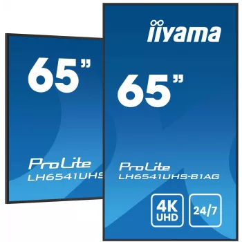 iiyama LH6541UHS-B1AG Signage Display 163,8 cm (64,5 Zoll) LCD 500 cd/m² 4K Ultra HD Schwarz 24/7