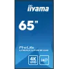 iiyama LH6541UHS-B1AG Signage Display 163,8 cm (64,5 Zoll) LCD 500 cd/m² 4K Ultra HD Schwarz 24/7