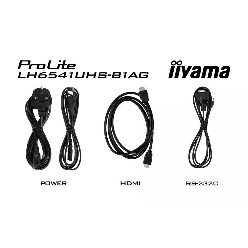 iiyama LH6541UHS-B1AG Signage Display 163,8 cm (64,5 Zoll) LCD 500 cd/m² 4K Ultra HD Schwarz 24/7
