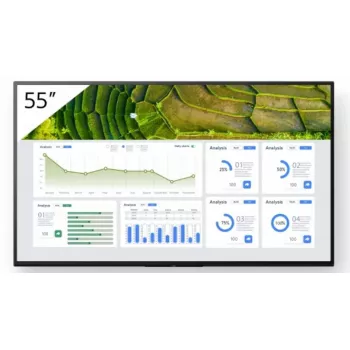 Sony FW-55BZ30L Signage Display Digital-Signage-Flachbildschirm 139,7 cm (55 Zoll) LCD Wi-Fi 440 cd/m² 4K Ultra HD Schwarz Android 24/7