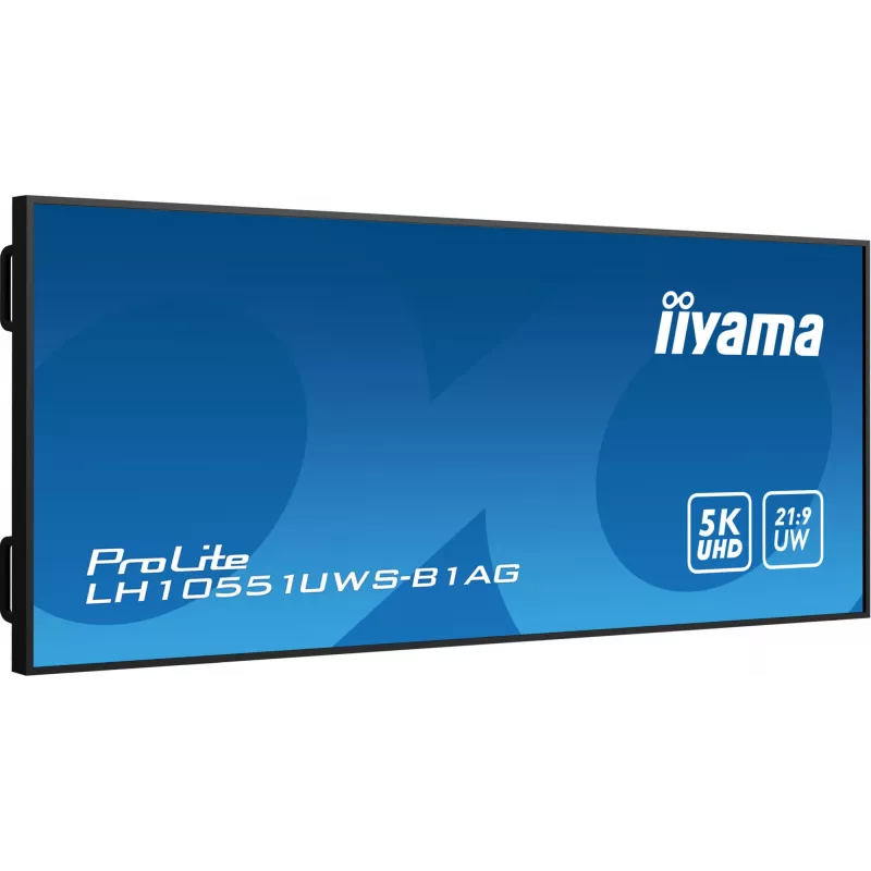 iiyama LH10551UWS-B1AG Signage Display Digital Signage Flachbildschirm 2,67 m (105 Zoll) LED 500 cd/m² UltraWide 5K HD Schwarz 24/7