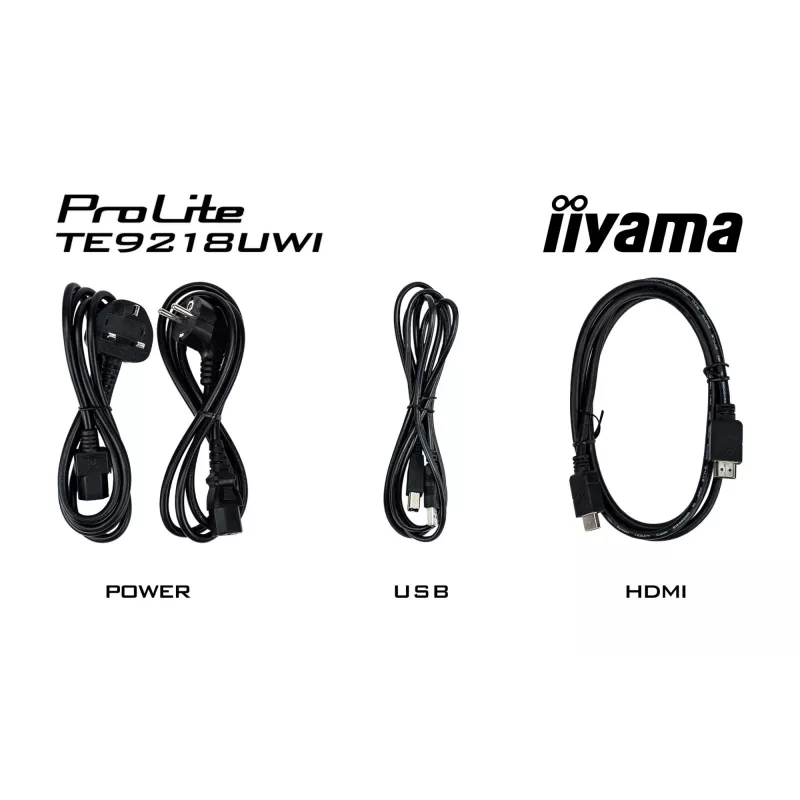 iiyama TE9218UWI-B1AG Signage Display Kiosk-Design 2,32 m (91,5 Zoll) LED Wi-Fi 500 cd/m² 5K Ultra HD Schwarz Touchscreen Integrierter Prozessor Android 16/7