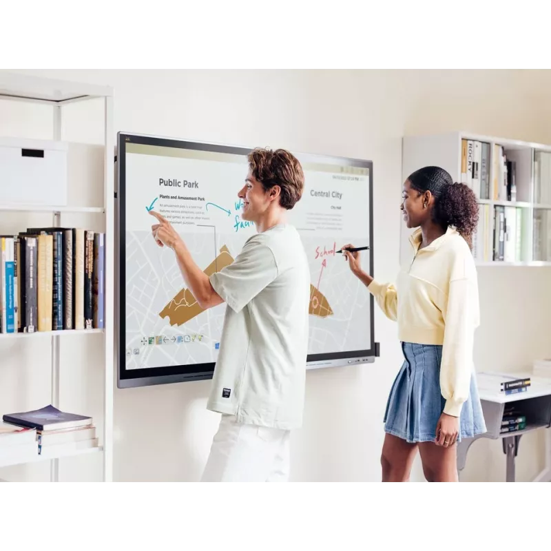 Viewsonic IFP7562 Signage Display Interaktives Flachdisplay 190,5 cm (75 Zoll) LED Wi-Fi 350 cd/m² 4K Ultra HD Schwarz Touchscreen Integrierter Prozessor Android