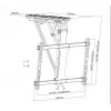 Equip 32 Zoll-70 Zoll motorisierte TV-Deckenhalterung