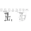 Equip 32 Zoll-70 Zoll motorisierte TV-Deckenhalterung