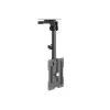 Equip 23 Zoll-55 Zoll Deckenhalterung TV Halterung, 75 x 75 mm, 400 x 400 mm, 0 - 80°, -45 - 45°, Edelstahl, Schwarz