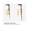 Equip 23 Zoll-55 Zoll Deckenhalterung TV Halterung, 75 x 75 mm, 400 x 400 mm, 0 - 80°, -45 - 45°, Edelstahl, Schwarz