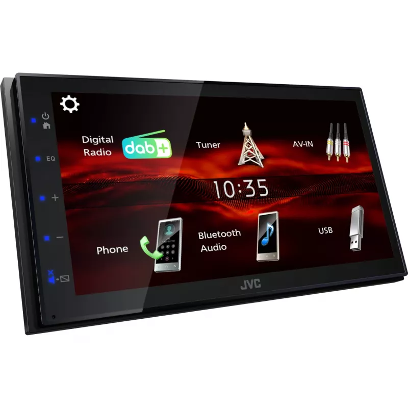 JVC KW-M180DBT Autoradio-Receiver Schwarz 180 W Bluetooth
