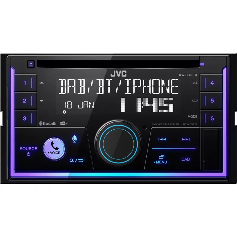 JVC KW-DB95BT Schwarz 200 W Bluetooth