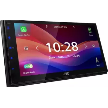 JVC KW-M595DBT Auto-Medienempfänger Schwarz Wi-Fi 22 W Bluetooth