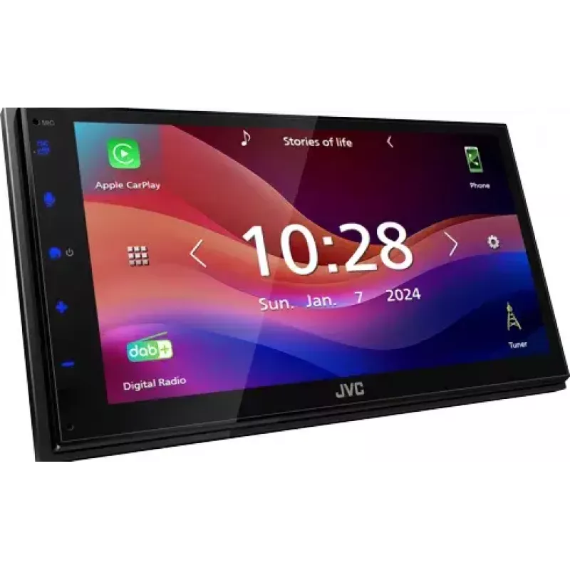 JVC KW-M595DBT Auto-Medienempfänger Schwarz Wi-Fi 22 W Bluetooth