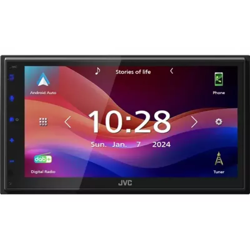 JVC KW-M595DBT Auto-Medienempfänger Schwarz Wi-Fi 22 W Bluetooth