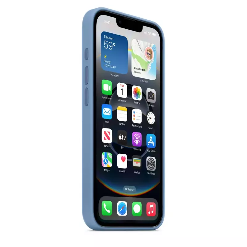 APPLE iPhone 16E – Silikon Case – Winterblau (MD3Q4ZM/A)