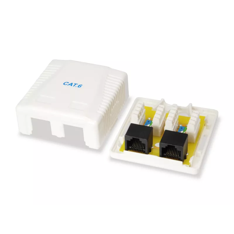 Aufputzdose Equip 2-Port Cat.6 235214