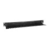 Equip Kabeldurchführungspaneel, Schwarz (RAL 9005)