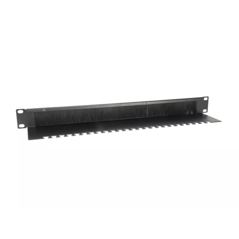Equip Kabeldurchführungspaneel, Schwarz (RAL 9005)