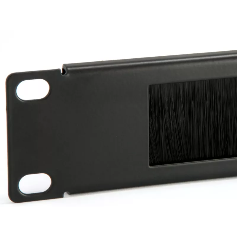 Equip Kabeldurchführungspaneel, Schwarz (RAL 9005)