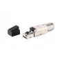 Equip Cat 8.1 Tool-free RJ45 Plug 5pcs/set Schwarz Stainless steel Male