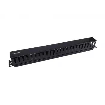 Equip 19 Zoll Rackmontage-Kabelmanagement-Panel, Schwarz