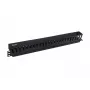 Equip 19 Zoll Rackmontage-Kabelmanagement-Panel, Schwarz