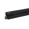 Equip 19 Zoll Rackmontage-Kabelmanagement-Panel, Schwarz