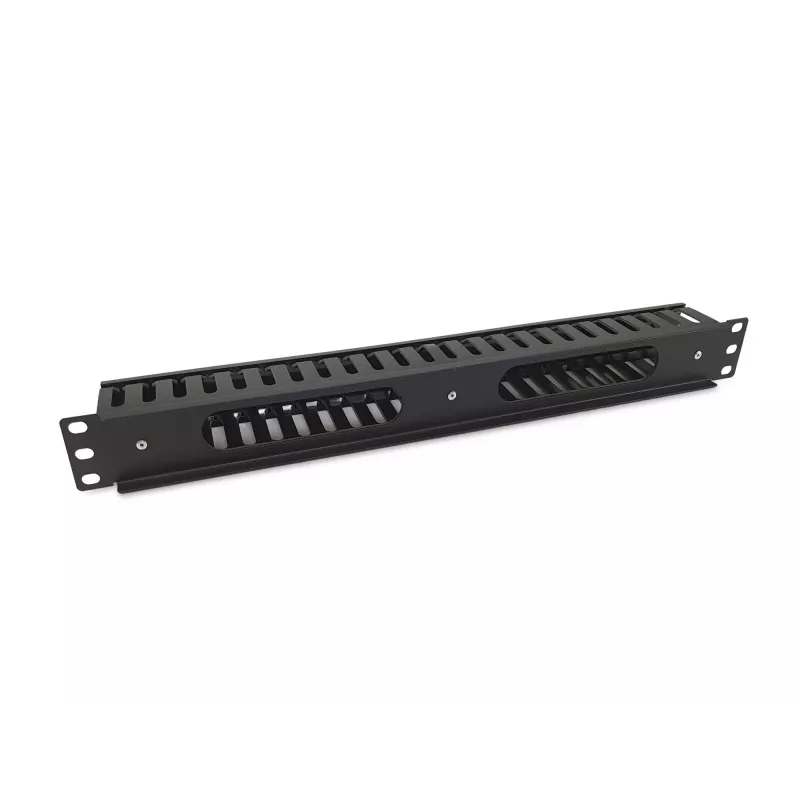 Equip 19 Zoll Rackmontage-Kabelmanagement-Panel, Schwarz