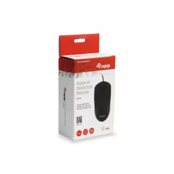 Equip 245102 Maus Office Beidhändig USB Typ-A Optisch 1000 DPI