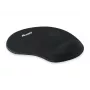 Equip Gel-Mauspad, Schwarz, Einfarbig, Stoff, Gel, Polyurethan, Handgelenkauflage, Rutschfeste Unterseite