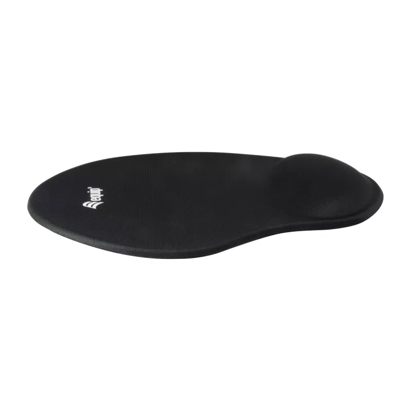 Equip Gel-Mauspad, Schwarz, Einfarbig, Stoff, Gel, Polyurethan, Handgelenkauflage, Rutschfeste Unterseite