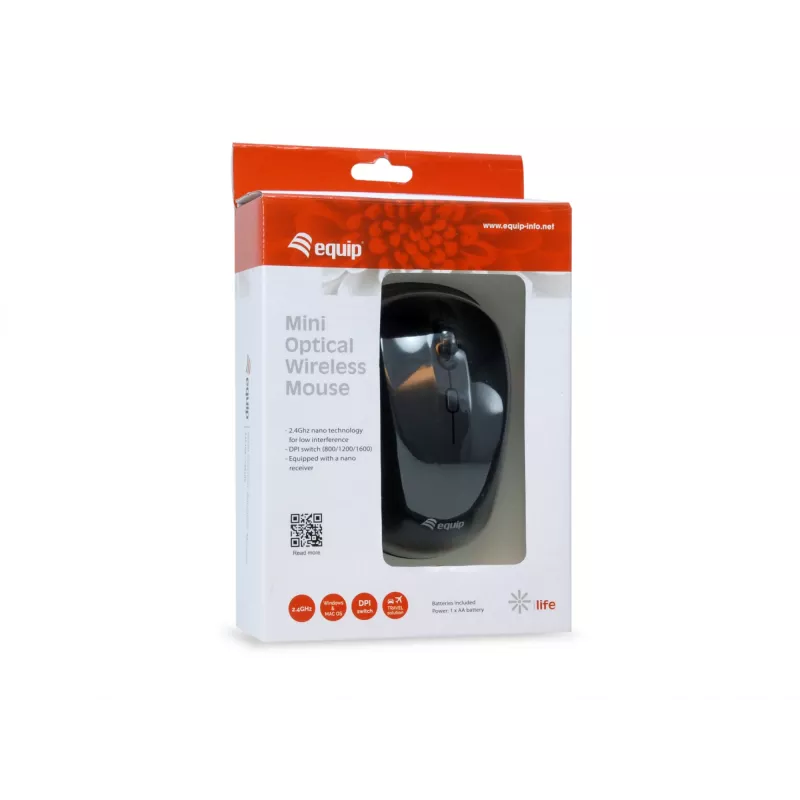 Equip Mini optische kabellose RF-Maus
