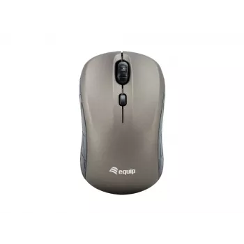 Equip Mini Optische Funkmaus, Beidhändig, Optisch, RF Wireless, 1600 DPI, Grau