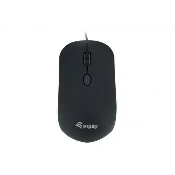 Equip USB Comfort Maus, beidhändig, optisch, USB Type-A, 1600 DPI, schwarz