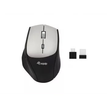 Equip 245115 Kabellose Maus mit Dual-Connect-Adapter (USB-C+A)