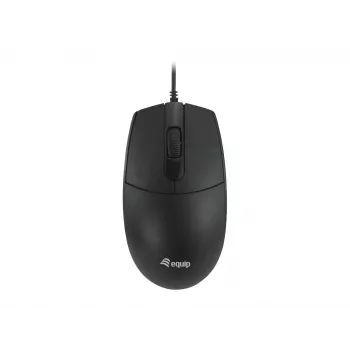 Equip USB Silent Maus, beidhändig, Optisch, USB Typ-A, 1200 DPI, Schwarz
