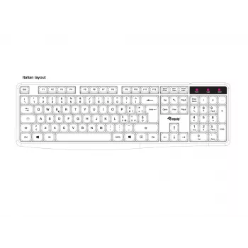 Equip 245213 Tastatur Büro USB QWERTY Italienisch Schwarz