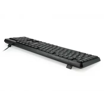 Equip kabelgebundene USB-Tastatur, US/Internationales Layout (QWERTY), Full-Size (100%), Kabelgebunden, USB, QWERTY, Schwarz