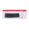 Equip kabelgebundene USB-Tastatur, US/Internationales Layout (QWERTY), Full-Size (100%), Kabelgebunden, USB, QWERTY, Schwarz