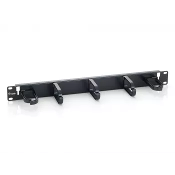 Equip 19 Zoll Rack-Montage Kabelmanagement-Panel, Schwarz (RAL 9005)