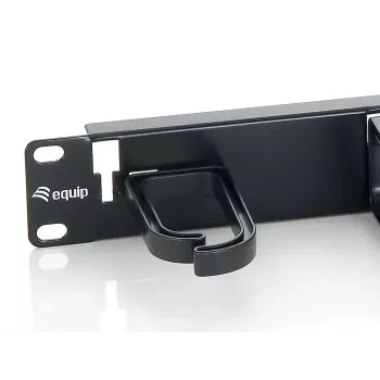 Equip 19 Zoll Rack-Montage Kabelmanagement-Panel, Schwarz (RAL 9005)
