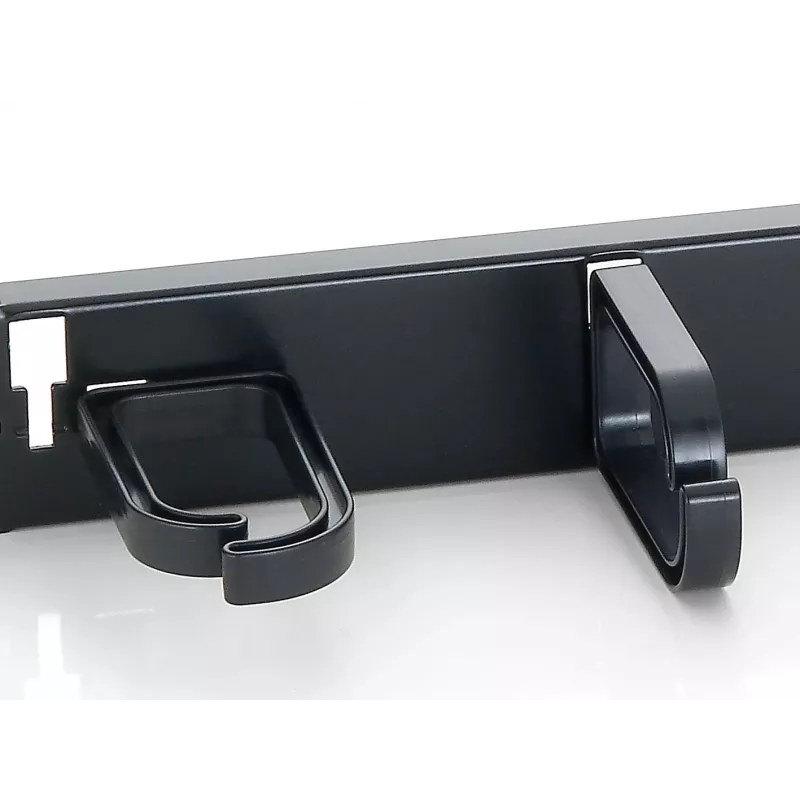 Equip 19 Zoll Rack-Montage Kabelmanagement-Panel, Schwarz (RAL 9005)
