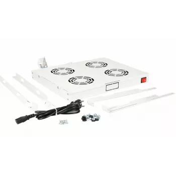 Equip Cooling Fans 19', 1U, 4FANS, RAL7035 Grau