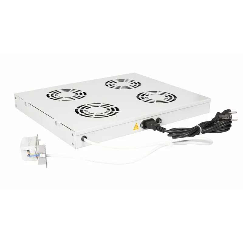 Equip Cooling Fans 19', 1U, 4FANS, RAL7035 Grau