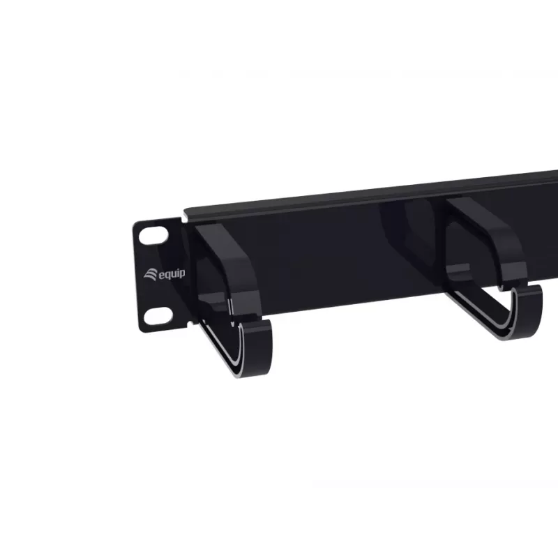 Equip 10 Zoll Kabelmanagement-Panel, 1U, Schwarz