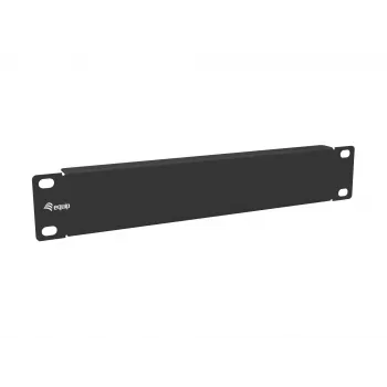 Blank Panel Equip 10 Zoll 1U Schwarz Stahl 25,4 mm Breite