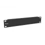 Blank Panel Equip 10 Zoll 1U Schwarz Stahl 25,4 mm Breite