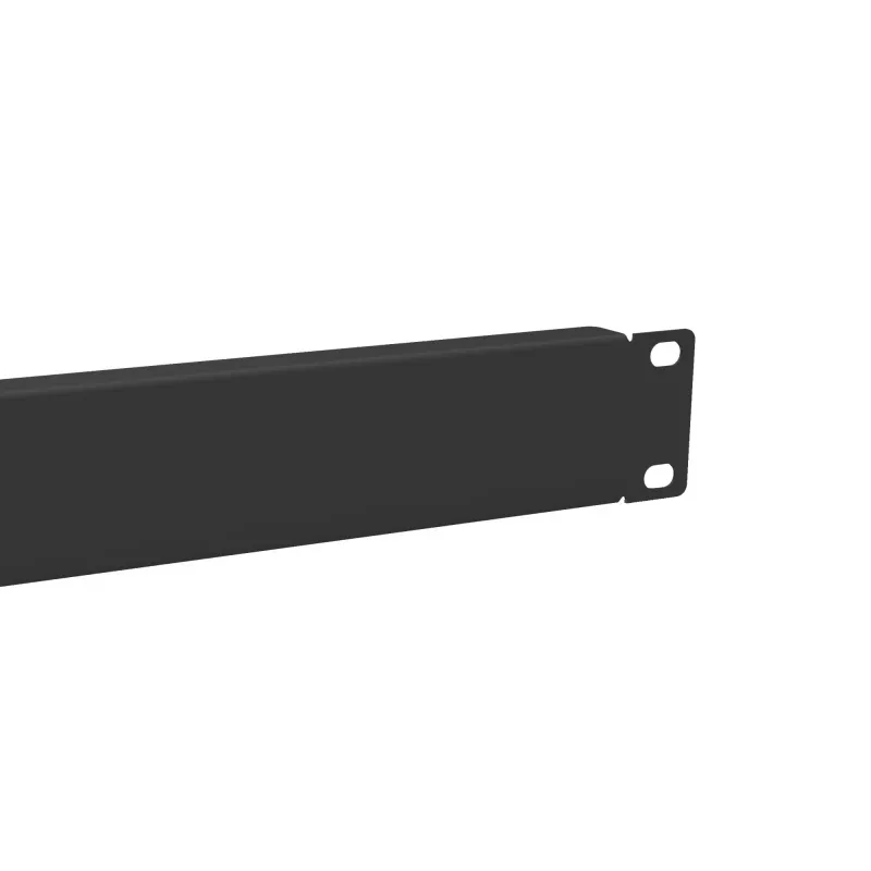 Blank Panel Equip 10 Zoll 1U Schwarz Stahl 25,4 mm Breite