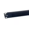 Brush-Panel Equip 10 Zoll 1U Schwarz Stahl 25,4 mm Breite