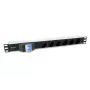 Equip 333312 Stromverteilungseinheit (PDU) 6 AC-Steckdosen 1U schwarz